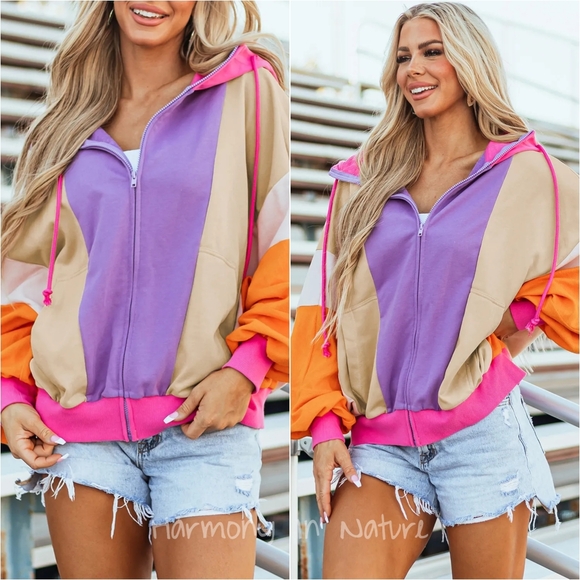 Madison Color Clash Hoodie - Picture 3 of 8